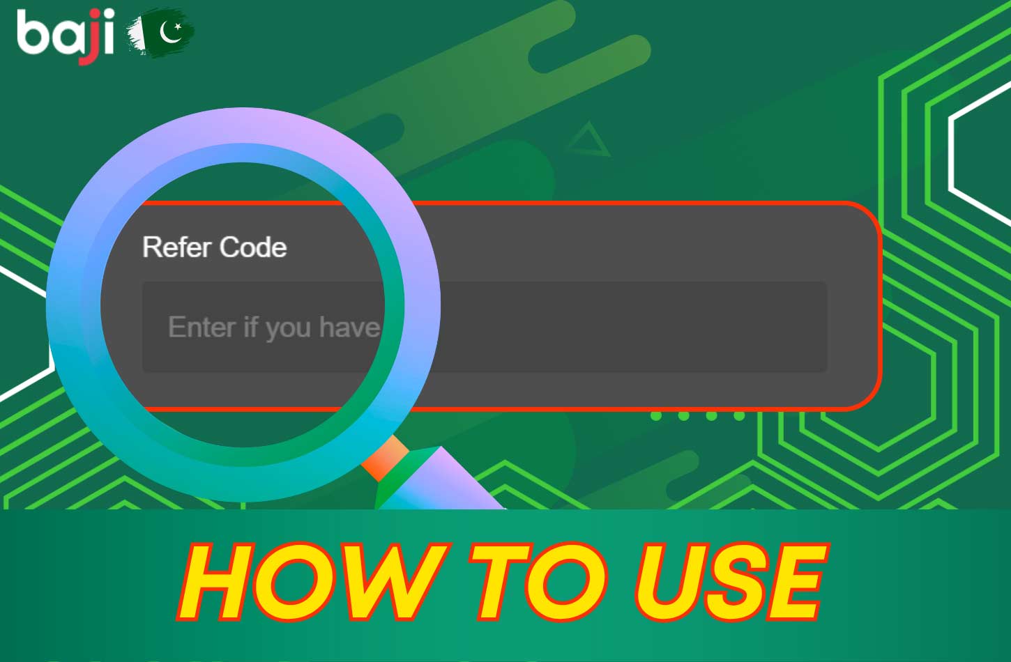 Activating Baji referral code