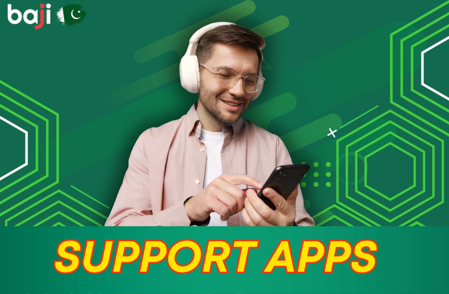 The "Support" button in Baji Apps