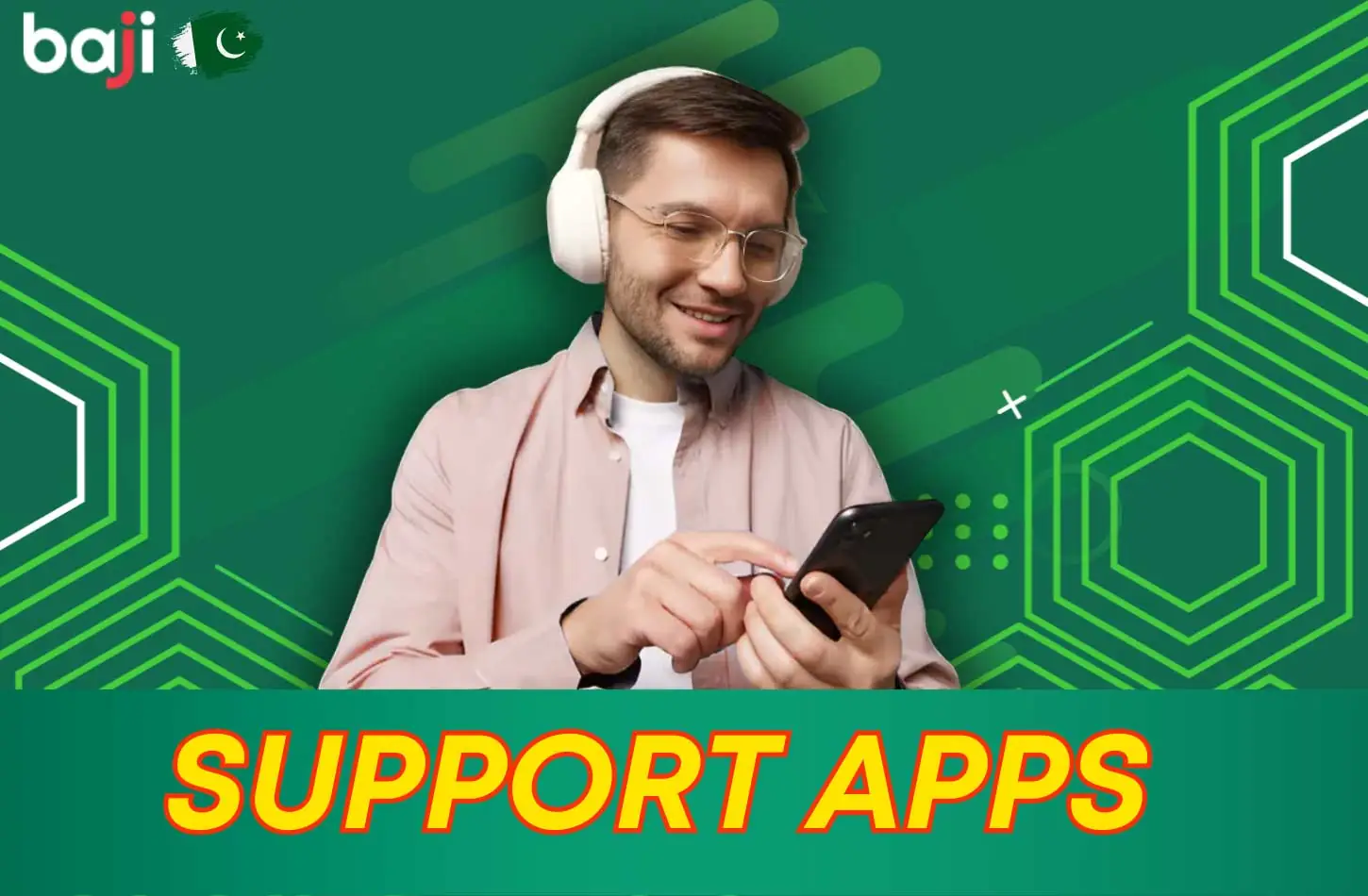 The "Support" button in Baji Apps